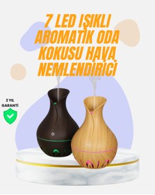 Resim AyrStore Led Işıklı Ultrasonik Oda Nemlendirici ve Uçucu Yağ Difüzörü 