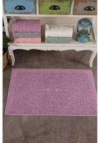 Resim Varol 2 Adet Gramajlı Jakaranda Ayak Havlusu Paspas Gül Kurusu-standart Gülkurusu 