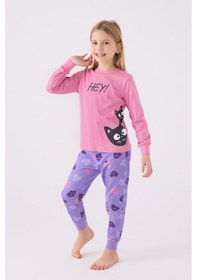 Resim Rolypoly Kız Çocuk Pembe Pijama Takımı Rp3466-c-v2 Pembe 