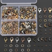 Resim 350 parça Kutulu Yengeç Tokası/Açık Atlama Halkası/Konumlandırma Boncuğu/Tokalı Set, İçerisinde 50 parça Yengeç Tokası, 100 parça Atlama Halkası, 100 parça Konumlandırma Boncuğu ve 100 parça Toka bulunan, Aksesuar Takı Yapımı, El Yapımı DIY Boncuğu, Arka Uzatma Boncuğu, Düz Sonlu Sabitleme Boncuğu, Açık Atlama Halkası, Açma Halkası Bağlantı Halkası, Çift Sonlu Toka, Kolye Kolye Tokası, Bilezik Ayak Bileziği Bağlayıcı, Küpe Küpe Kapalı Halka, Cep Telefonu Zinciri Anahtarlık Aksesuar Malzemesi 