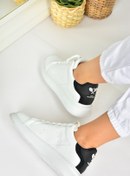 Resim Fox Shoes Beyaz/siyah Günlük Kadın Sneakers 