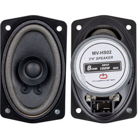 Resim mivento Mv-Hs02 3X4 7.5X10 Cm 8 Ohm Max 100 Watt Oval Oto Hoparlör 