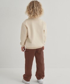 Resim Unisex Çocuk İnterlok Pantolon Kahve - 1-2 Yaş 