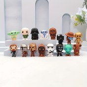 Resim 16 adet Star Wars PVC Miniature Eylem Figürleri - Ev Dekoru ve Parti Hediyeleri için Çeşitli Karakter Koleksiyonu, 18+ Hayranlar için İdeal, Doğum Günü Hediyeleri, Parti Süsleri | Çeşitli Karakter Seti | Detaylı El Sanatları, Star Wars Koleksiyonları 