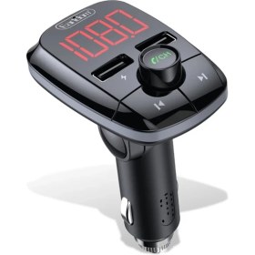 Resim Fogy Earldom Bluetooth Usb3.0 Hızlı Şarj Fm Transmitter Araç Çakmaklık Şarj Aleti 