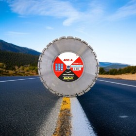 Resim Badem10 Asfalt Kesme Testeresi Elmas Testere Bıçağı Kesim Asfalt Beton 400 mm 