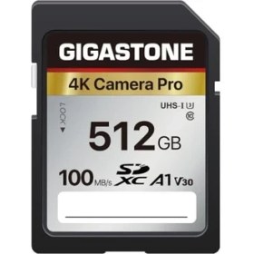 Resim Gigastone Gıgastone 512 GB Sdxc Hafıza Kartı, 4K Camera Pro, 100 Mb/s'ye Kadar, Canon Sony Nikon Olympus Dijital Kameralarla Video Kayıtları Için, A1 V30 Uhs-I U3 Sınıf 10 