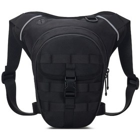 Resim Motorcycle Sırt Çantası Siyah Su Geçirmez 15x9x28cm 60-150cm Ayarlanabilir Yansıtıcı Çizgili Multifonksiyonel Outdoor Siyah Siyah 