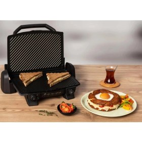 Resim Özbience Inox Izgara ve Tost Makinesi, Yapışmaz Döküm Kaplama, Pratik Kullanım 