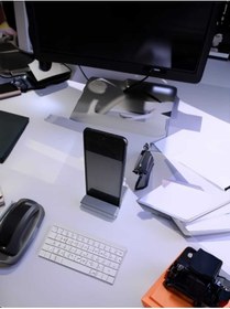 Resim HOFFICE Masaüstü Cep Telefonu Tutucu Stand & Masaüstü Tablet Tutucu Stand 