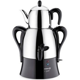 Resim Korkmaz A341-15 3 L Çaykolik Siyah Paslanmaz Demlik 