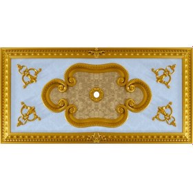 Resim Dikdörtgen Altın Saray Tavan Göbek 60*120 cm 