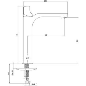 Resim Eca Myra Yüksek Tip Lavabo Bataryası Kırmızı 104308984 