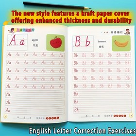 Resim ABC Yazı Pratik Çalışma Kitabı Standart Yazı Düzeltme İçin. 26 Harf İngilizce Takip Defteri, Cadılar Bayramı Noel Hediyesi, En İyi Noel İçin 