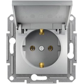 Resim Schneider Electric EPH3100161 Asfora Alüminyum Kapaklı Topraklı Priz 
