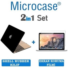 Resim MacBook Uyumlu Pro 13 A1989 Touch Bar 2018 Shell Rubber Kılıf + Film 