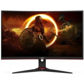 Resim Aoc Cq27g2se/bk 27" 1 Ms 2k Curved 165 Hz Oyuncu Monitörü 