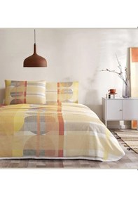 Resim Taç Genç Modası Pike Takımı Vega Turuncu Tek Kişilik 