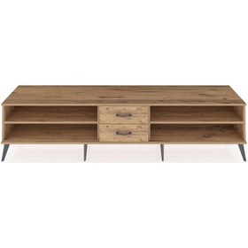 Resim Hyperion Tv Ünitesi 2 Raflı 2 Çekmeceli 220x44x51 Çam-çam Atlas Çam/atlas Çam - Atlas Çam 
