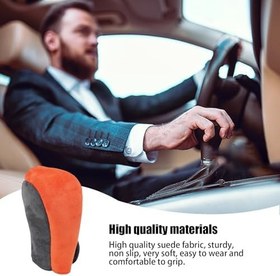 Resim Vites Kolu Kapağı,Evrensel Vites Topuzu Kapağı - Vites Topuzu Koruması için Evrensel Manuel Vites Kolu Kolu - Otomotiv İç Dekorasyonları, Vites Topuzu Koruyucu Önyükleme Dekoru 