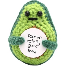 Resim Suntek Magideal Onay Kartları Ile Komik Avokado Sevimli Teşvik Yeşil 