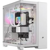 Resim CORSAIR iCUE LINK 6500X RGB Mid-Tower ATX Dual Chamber PC Case - White (CC-9011270-WW) 
