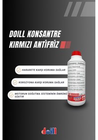 Resim Doill Konsantre - Saf Kırmızı Organik Antifriz - G12 1.5 L 
