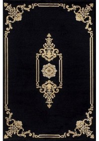 Resim Bahariye Halı Art Deco 116x190 A916 Siyah Gold 
