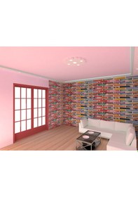 Resim Motifpiyer Tavan Spot Göbek Tsg-52-duz-56cm Çap 
