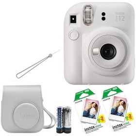 Resim Fujifilm Instax Mini 12 Fotoğraf Makinesi + Askı + Pil + Çanta + 40'lı Film 