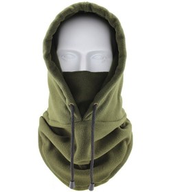 Resim Polar Polar Balaclava Yüz Maskesi Rüzgar Geçirmez Boyun Eşarp Başlık Isıtıcı Kış Doğa Sporları İçin - Ordu Yeşili Haki 