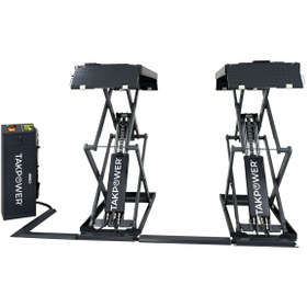 Resim TAKPOWER 3.5 Ton Makaslı Hidrolik Araç Kaldırma Lifti 2 Metre 