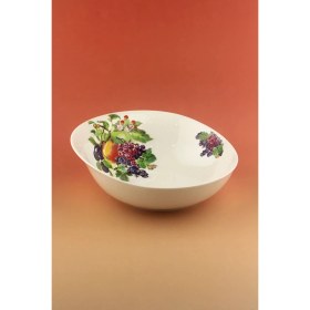 Resim Bursa Porselen Dekor Grapes Porselen Salata Kasesi 