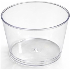 Resim Bodega Mika Tatlı Kabı 180 Ml Kapaksız Şeffaf Sert Plastik Tatlı Kasesi, 30 Adet 