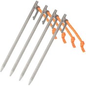 Resim Dianziye 4 Adet Süper Hafif Titanyum Çadır Kazığı - 200mm & 240mm Boyutlarında Çok Renkli 
