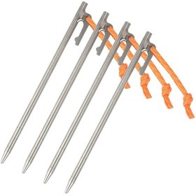 Resim Dianziye 4 Adet Süper Hafif Titanyum Çadır Kazığı - 200mm & 240mm Boyutlarında Çok Renkli 