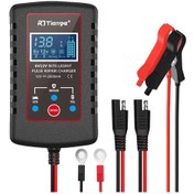 Resim Xuweiwei Avrupa Düzenlemeleri 6v 12v Akıllı Pil Şarj Cihazı Otomatik Yükselme Şarj Akıllı Darbe Onarım Motosiklet Araba Çim Biçme Makinesi 