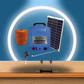 Resim Alpex Elektrikli Çit Cihazı 25000 Volt Aç Kapa Model Tam Set 