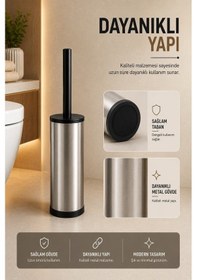 Resim Tuvalet Fırçası Wc Klozet Fırçası Krom 