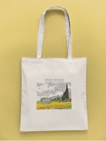 Resim daystore Selvili Buğday Tarlası Vincent Van Gogh Ham Bez Çanta 