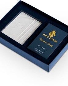 Resim Paul David Hediyelik Set Özel Kadın Edp Parfüm Ve Krem Deri Kartlık- Mandalina Ve Yasemin Notalari, K-309 