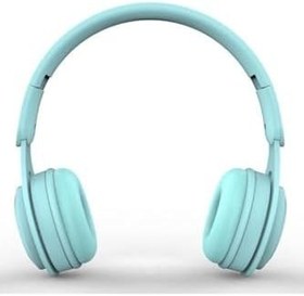 Resim Js80 Ritmo Universal 3,5 Mikrofonlu Kulaklık Mavi Açık Mavi 