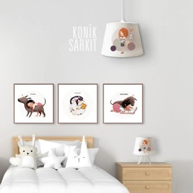 Resim Popcorn Kids Pettıng Konik Sarkıt Aydınlatma (Large) 