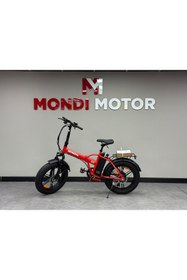 Resim Mondial Starlight M E-Bike Elektrikli Bisiklet Kırmızı 2026 - MondiMotor 