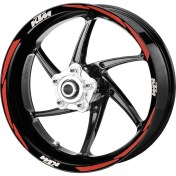 Resim Deeb Ktm Jant Şeridi Reflektif Beyaz Beyaz Model S 