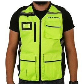 Resim MOTOYEL Venom Vn-911 Reflektif Yelek Sarı (xl Beden) 