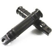 Resim Hightower 2 Adet Evrensel Siyah Alüminyum Harley Dyna Flht Sportster Xl Motorcycle Ayaklık 