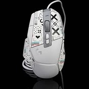 Resim JIROAOTIC Fare tutma bandı, Logitech G502 X Lightspeed ile uyumlu, kablosuz/kablolu/G502 X Plus oyun faresi çıkartması, kertenkele derisi, kaymaz, önceden kesilmiş, beyaz x 0,5 mm 
