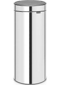 Resim Brabantia Çöp Kutusu 30 Lt Touch Bın New Dokunmatik Parlak Çelik Siyah 