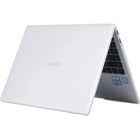 Resim AktarMobile Huawei Matebook D14 2021 Uyumlu Kılıf Koruyucu Kapak Parlak Şeffaf Tasarım Hava Kanallı 